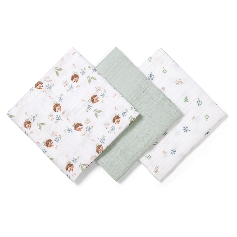 BabyOno Tetra pelene Muslin Ježić, zelena