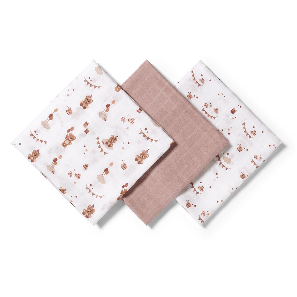 BabyOno Tetra pelene Muslin Rođendan, bež