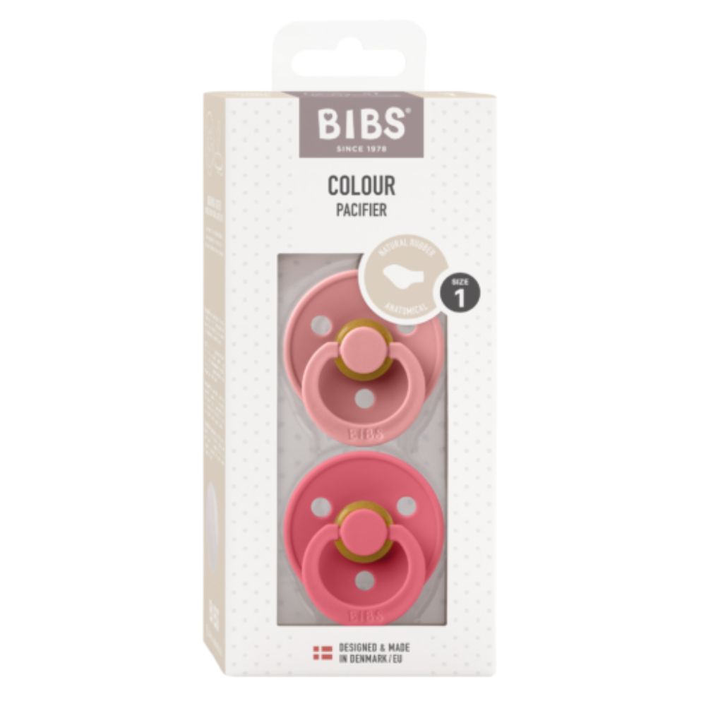 BIBS Colour dude (anatomske) - Dusty Pink/Coral (vel.2)