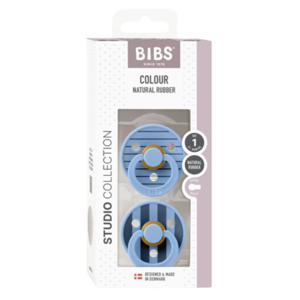 BIBS Studio Colour dude (okrugle) Pin - Sky Blue mix (vel.2)