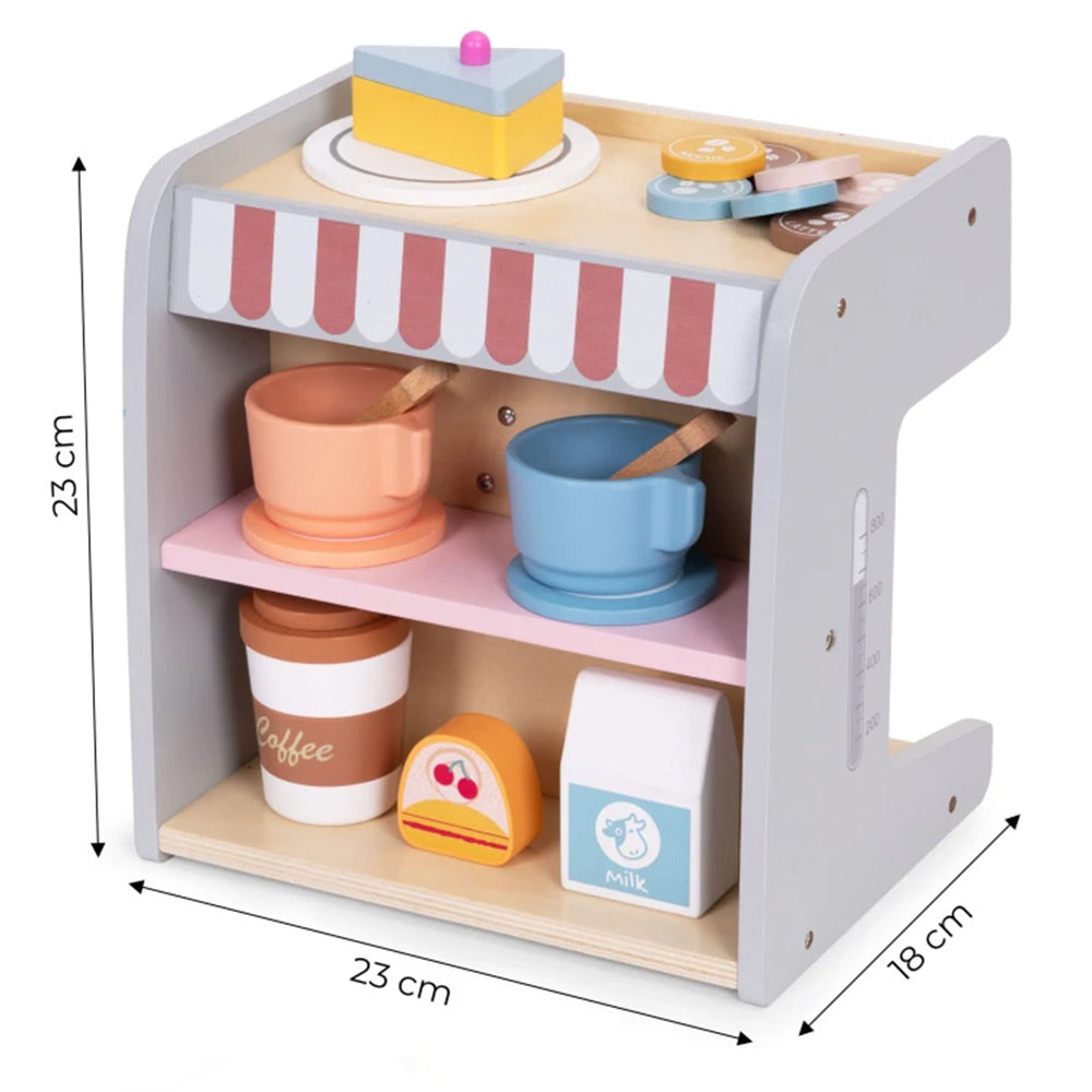 Ecotoys Drveni aparat za kavu 2u1
