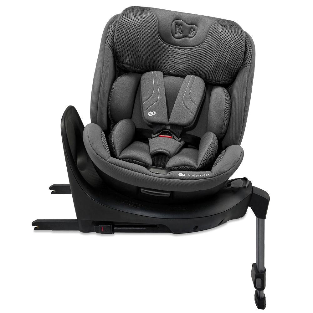 Kinderkraft autosjedalica XRIDER 2 i-Size 0-36 kg (40-150 cm) 360, siva