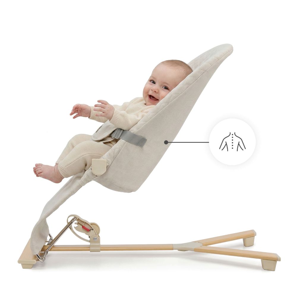 Kinderkraft Ležaljka MIMI, bež wooden