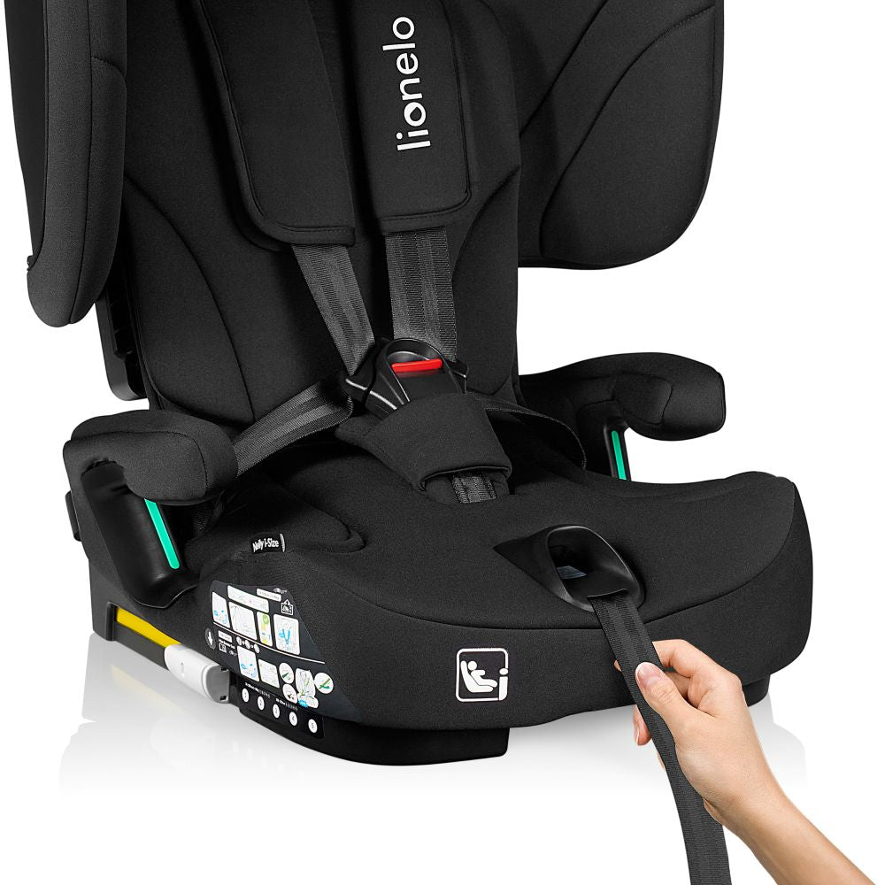 Lionelo autosjedalica Nelly i-Size 9-36 kg (76-150 cm), Black Carbon