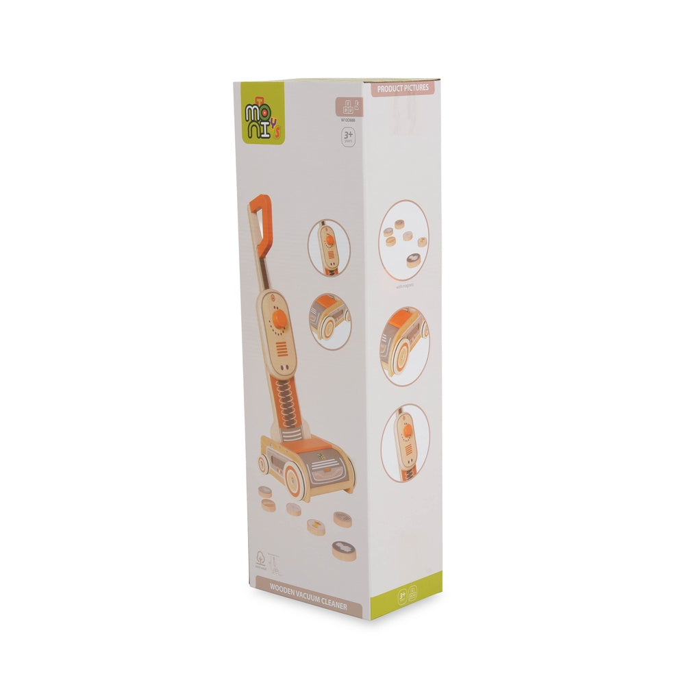 Moni Toys drveni usisavač za igru 3god + W10D888