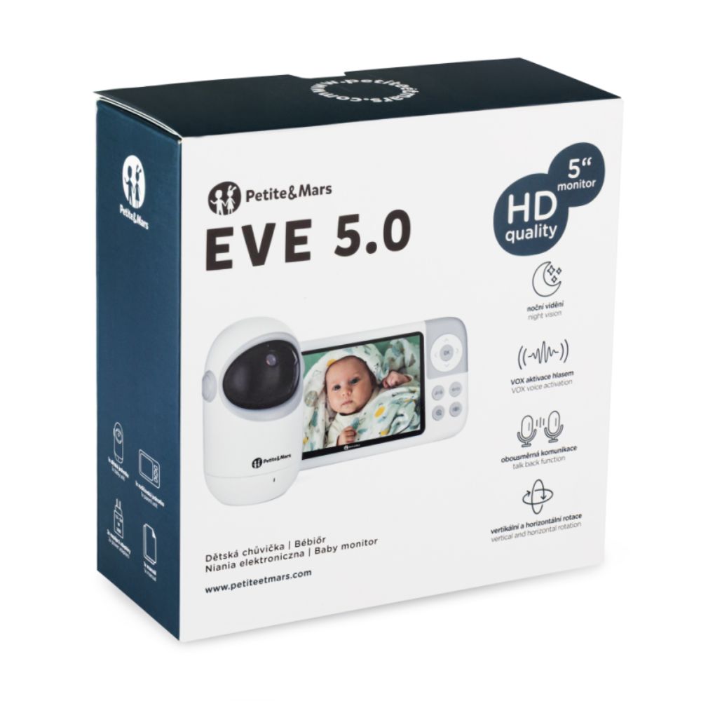 PETITE&MARS Digitalni monitor za bebe EVE 5.0