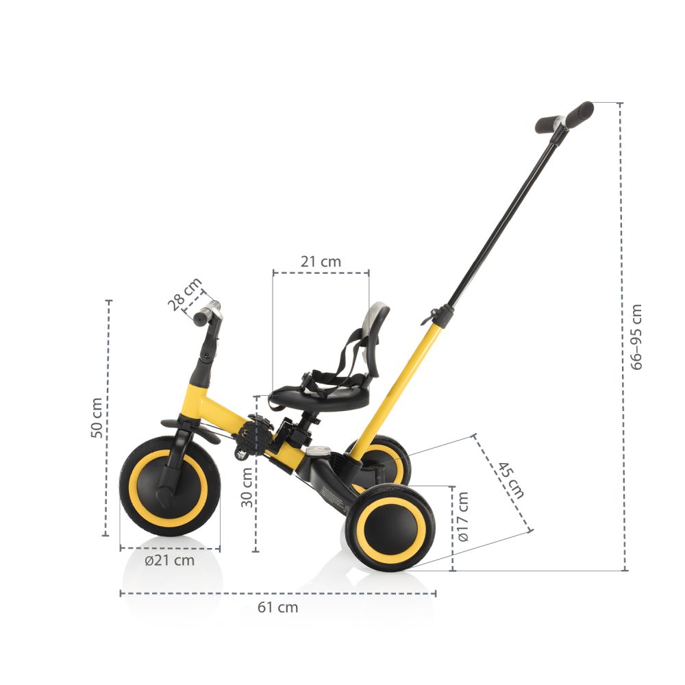 Zopa Tricikl Razor 3u1, Empire Yellow