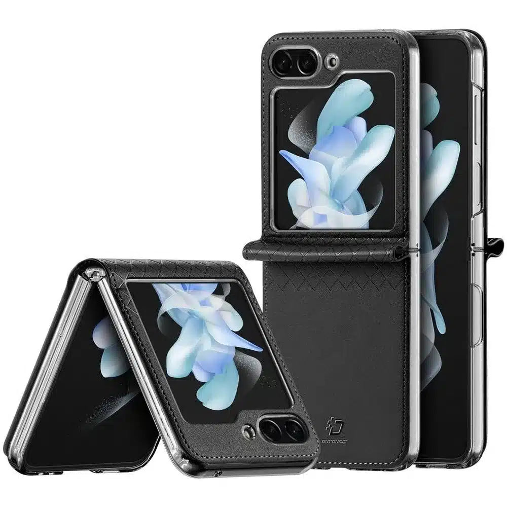 DUX DUCIS Bril - kožna maska ​​za Samsung Galaxy Z Flip5 5G crna