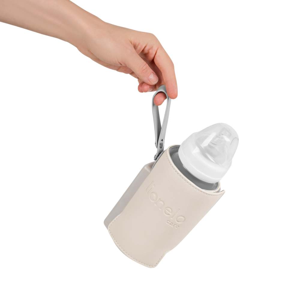 Lionelo Thermup Go Plus električni prijenosni grijač bočica - TERMOSICA s baterijom - Beige Sand