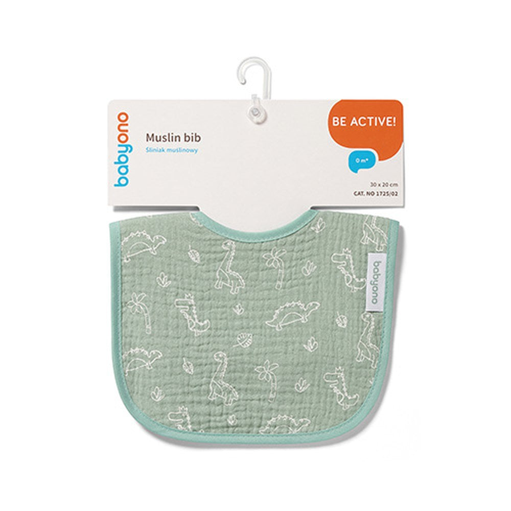 BabyOno Podbradak od muslina 0 mj+, mint