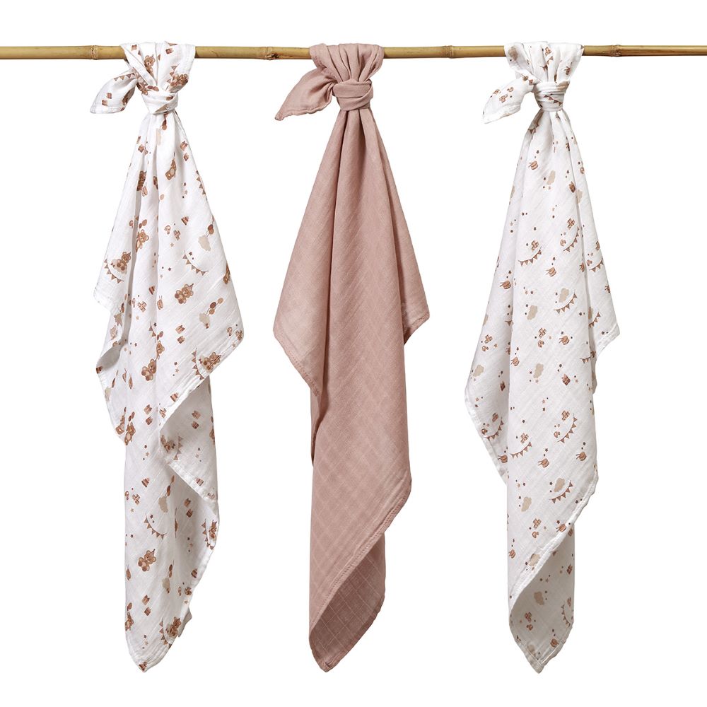 BabyOno Tetra pelene Muslin Rođendan, bež