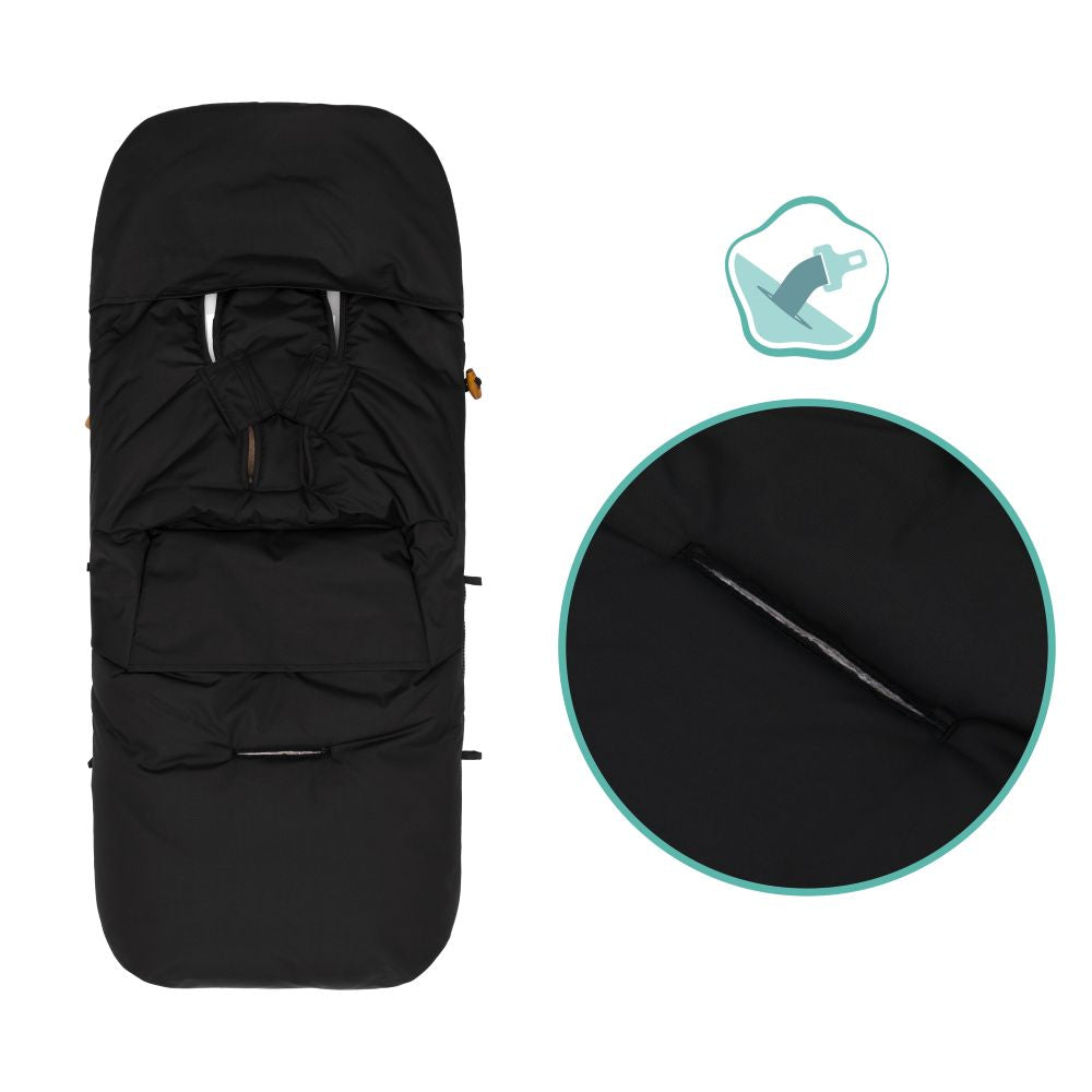 Fillikid Footmuff Kinley zimska vreća za kolica, Teddy black