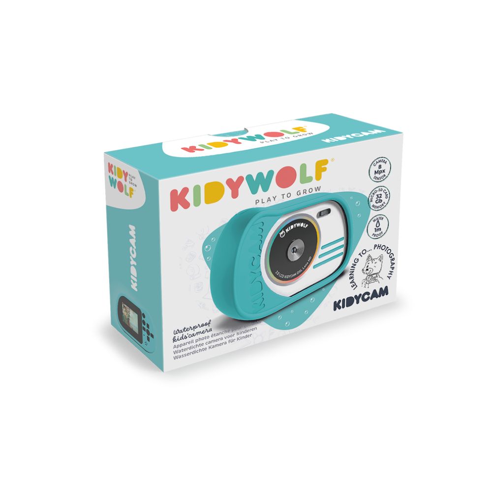 KIDYWOLF vodootporna kamera, tirkizna