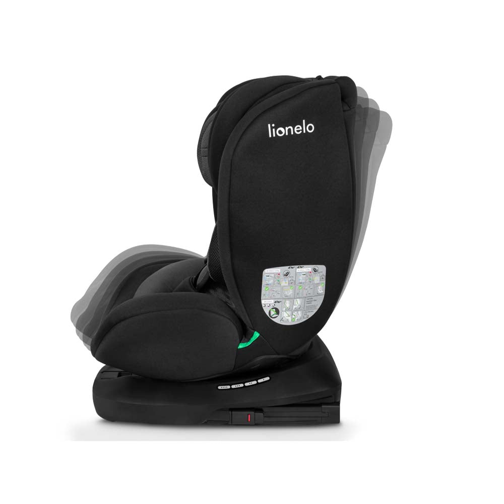 Lionelo autosjedalica Bastiaan i-Size 0-36 kg (40-150 cm) 360, Black Grey