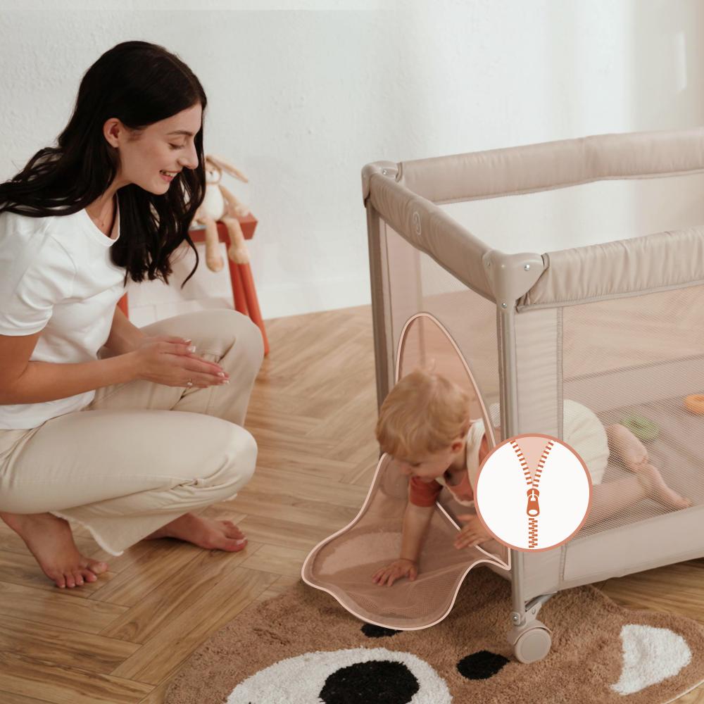 Lionelo putni krevetić 2u1 Amelie, Beige Sand