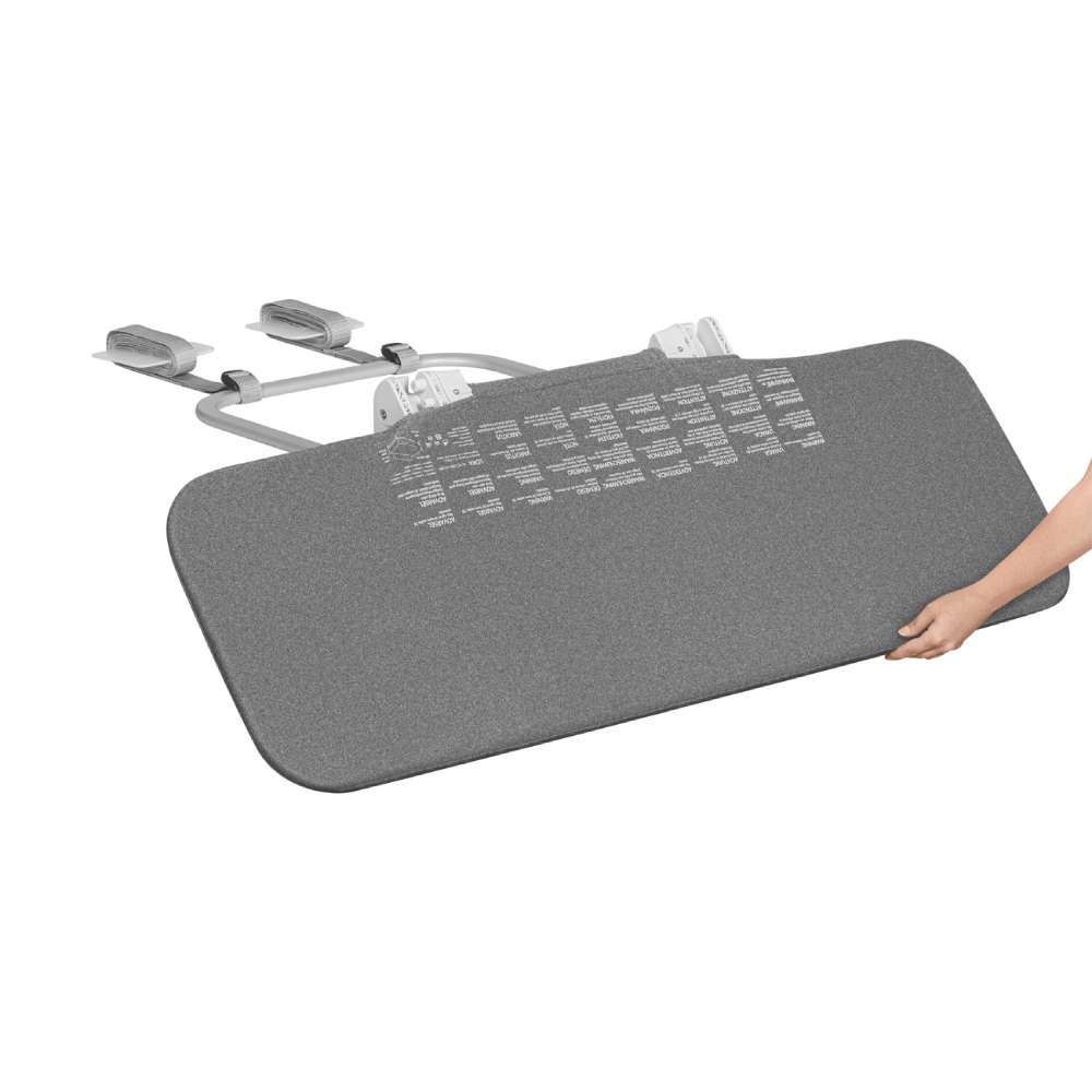 Lionelo zaštitna ograda za krevet Lora 105x45 cm, Grey Stone