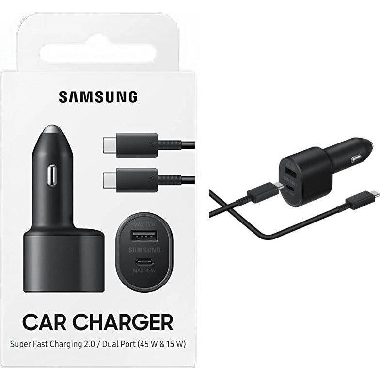 Samsung EP-L5300XBEGWW punjač za mobitel Univerzalno Crno Upaljač za cigare Brzo punjenje Automatski