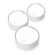 TP-Link DECO X50-PoE(3-PACK) Dvofrekvencijski (2,4 GHz / 5 GHz) Wi-Fi 6 (802.11ax) Bijelo Unutarnji