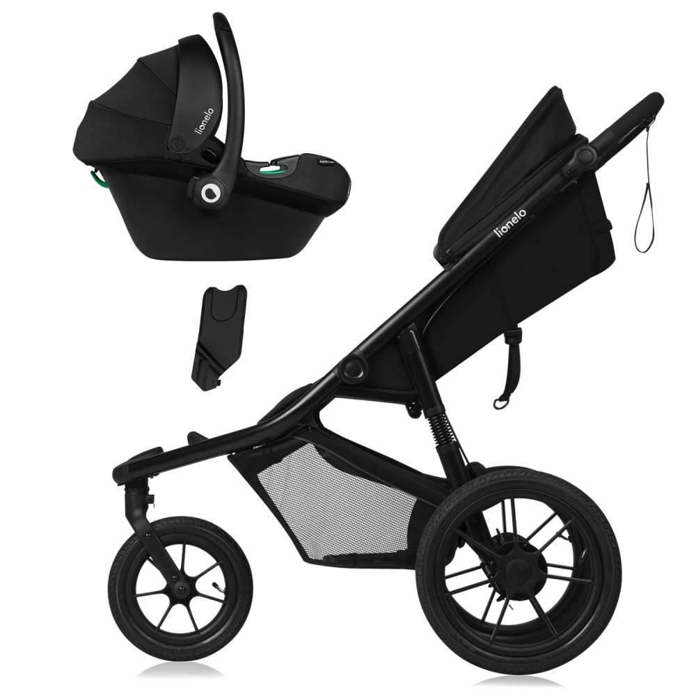 Lionelo Azura sportska kolica s tri kotača, Black Onyx