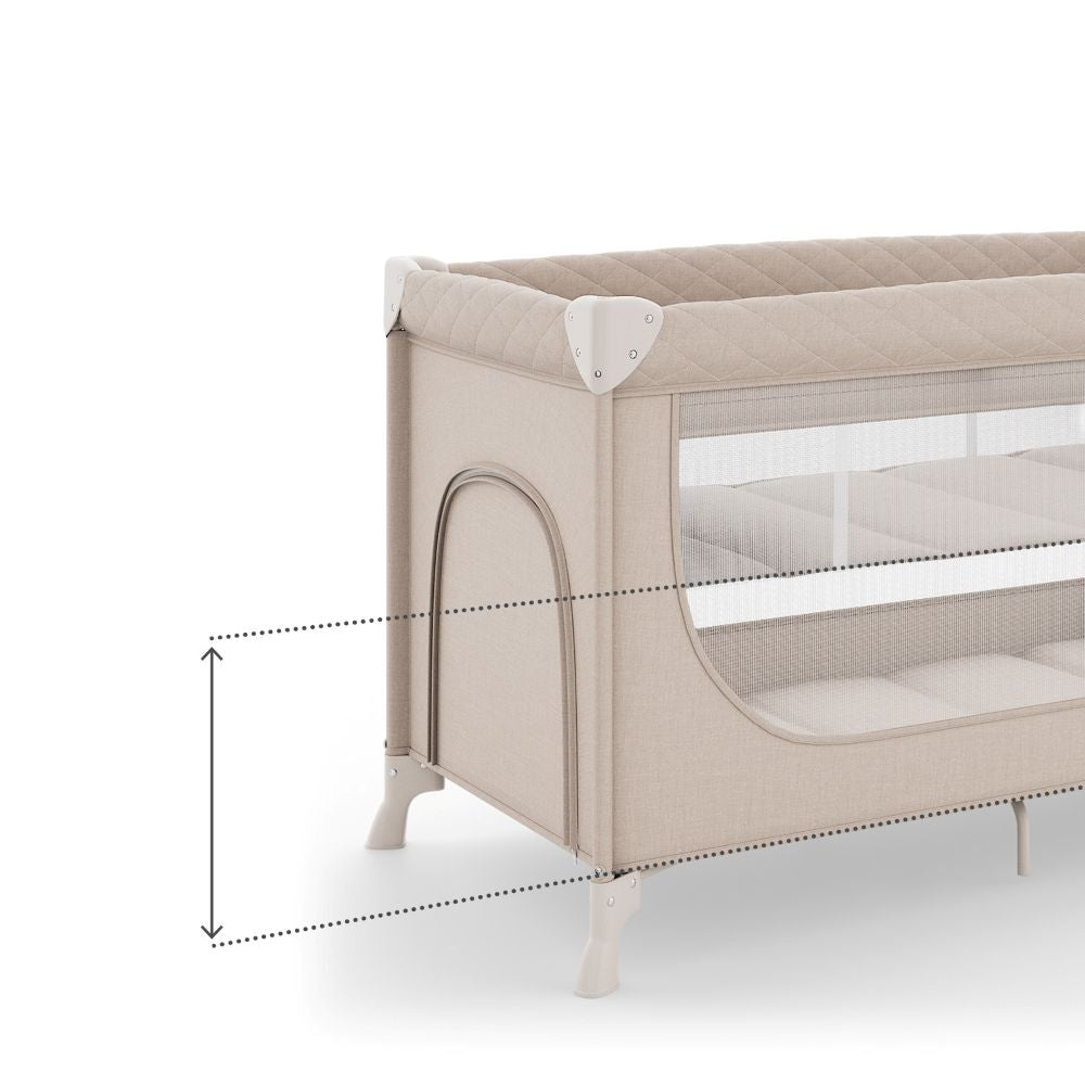 Kinderkraft Putni krevetić LEODY UP, Beige