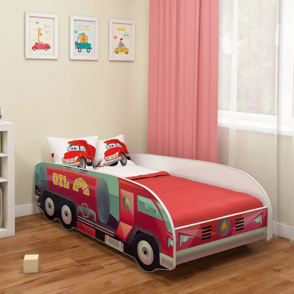 Dječji krevet ACMA TRUCK 140x70 cm 09 Cisterna