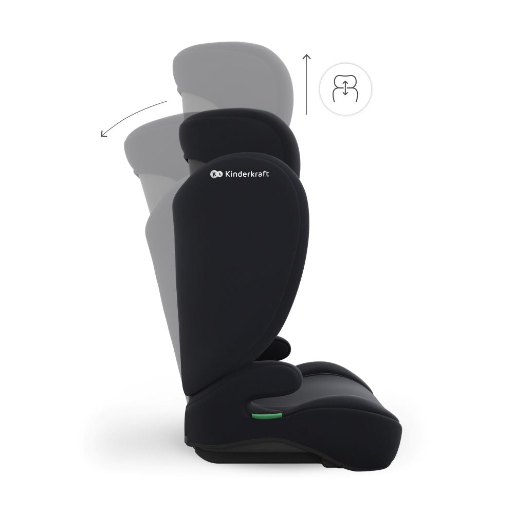 Kinderkraft autosjedalica I-Spark 2 Plus i-Size 15-36 kg (100-150 cm) bez Isofix-a, Black