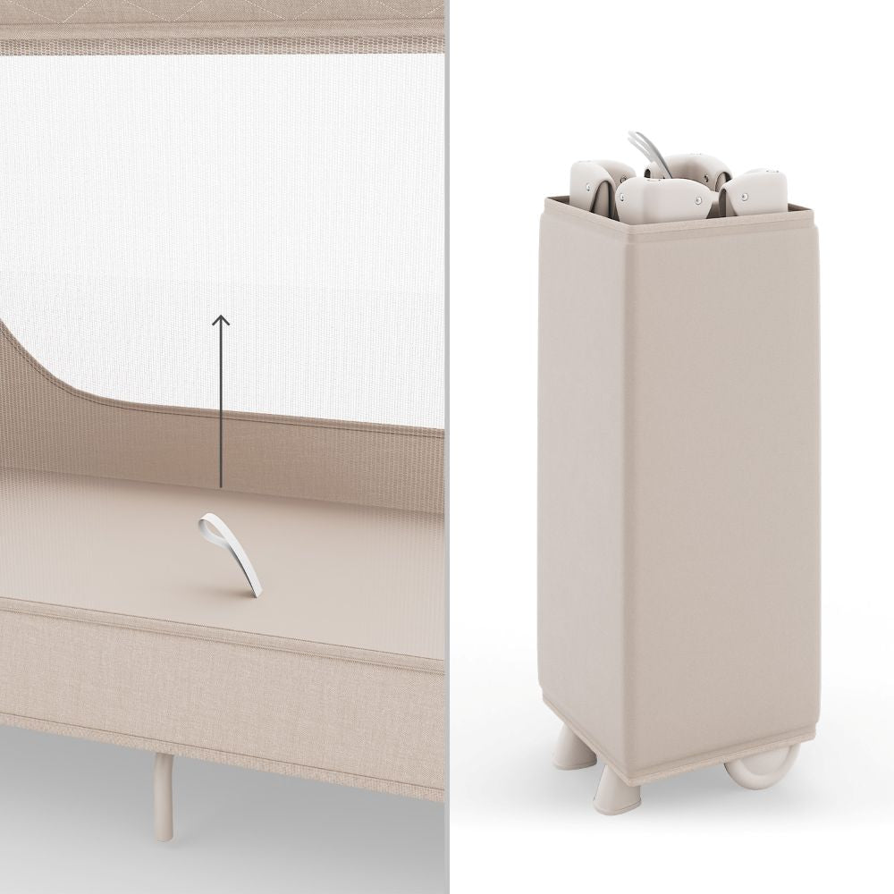 Kinderkraft Putni krevetić LEODY UP, Beige