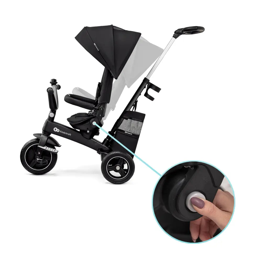 Kinderkraft Tricikl EASYTWIST crna