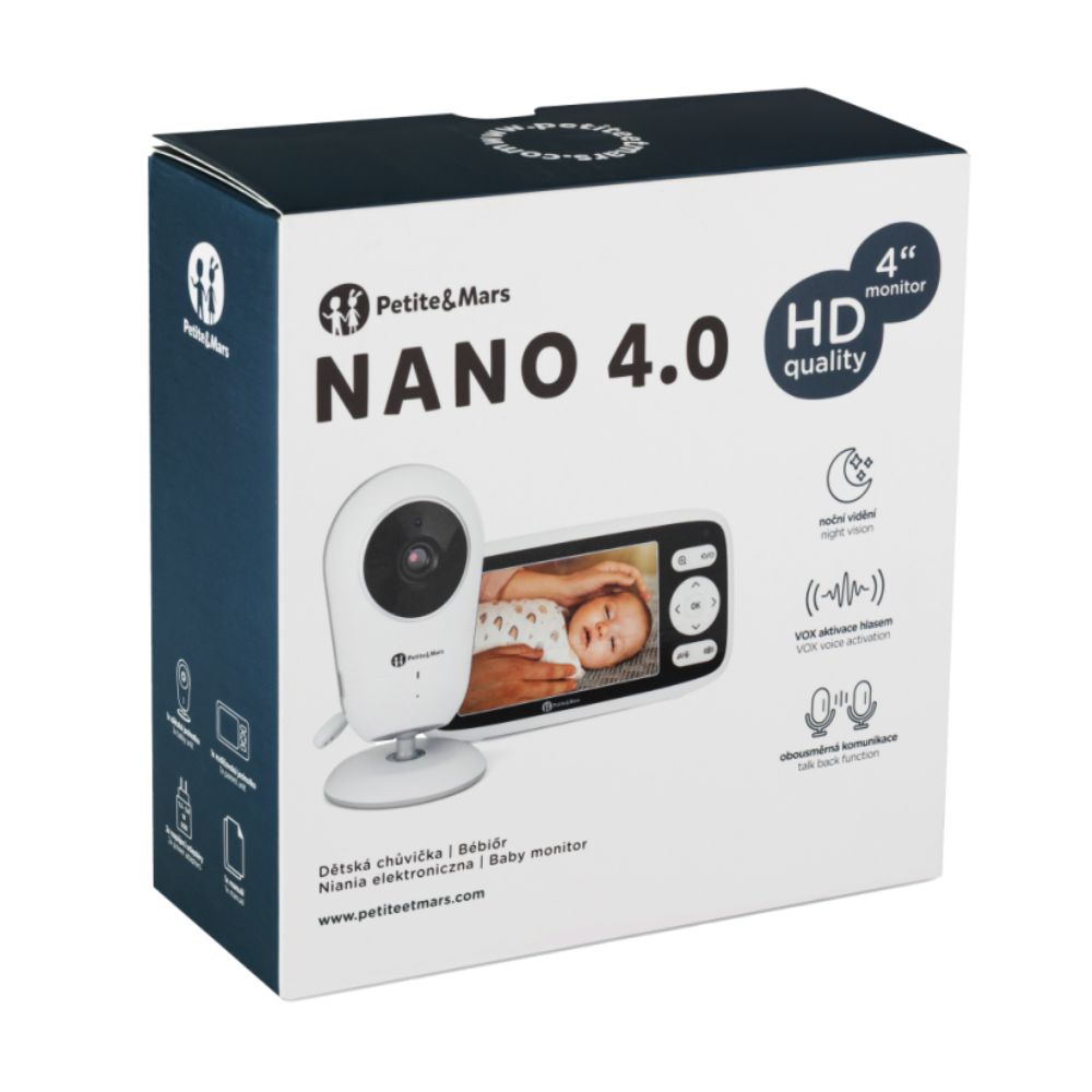 PETITE&MARS Digitalni monitor za bebe NANO 4.0