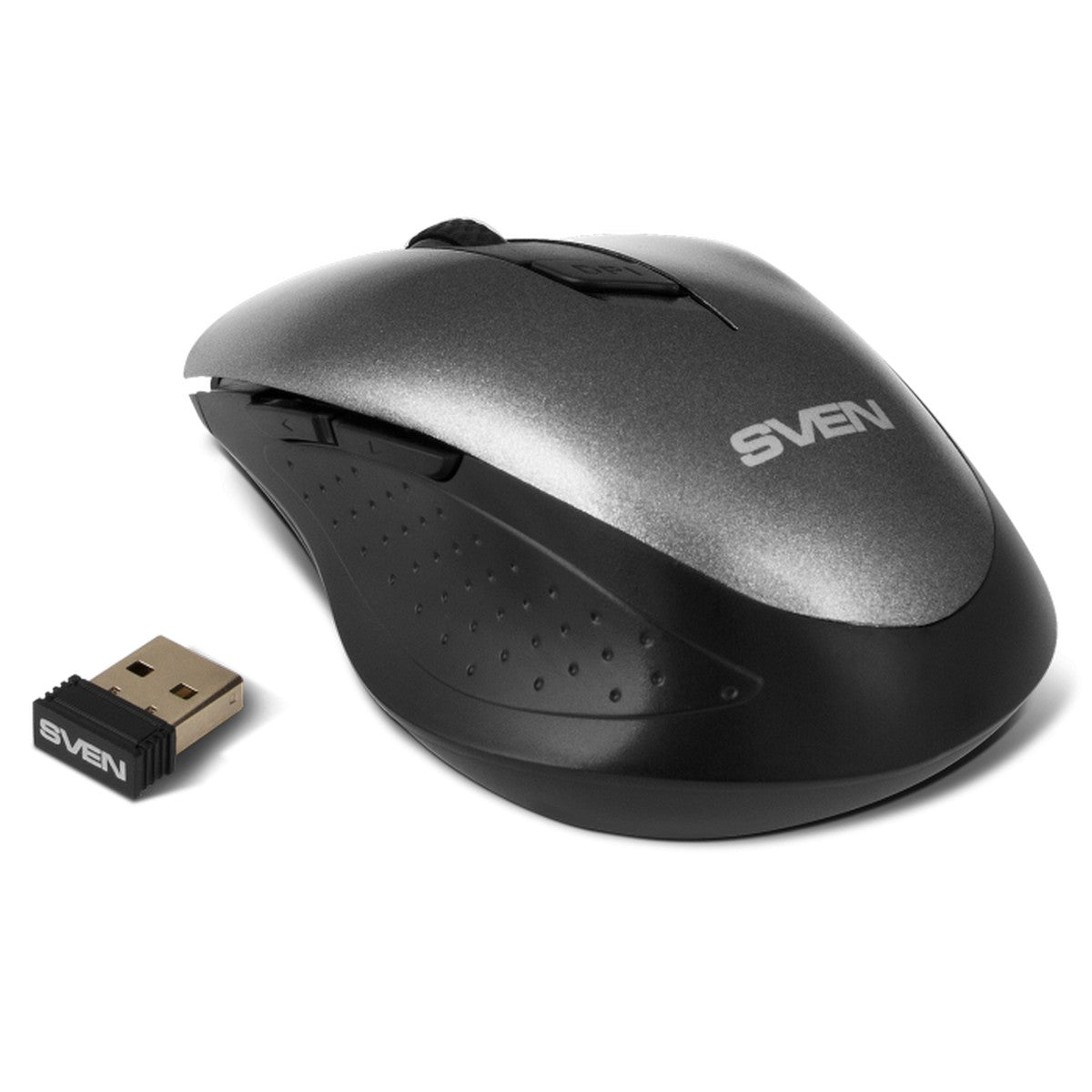 SVEN Miš RX-425W bežični, malen (prikladan za korištenje s laptopom) SIVI