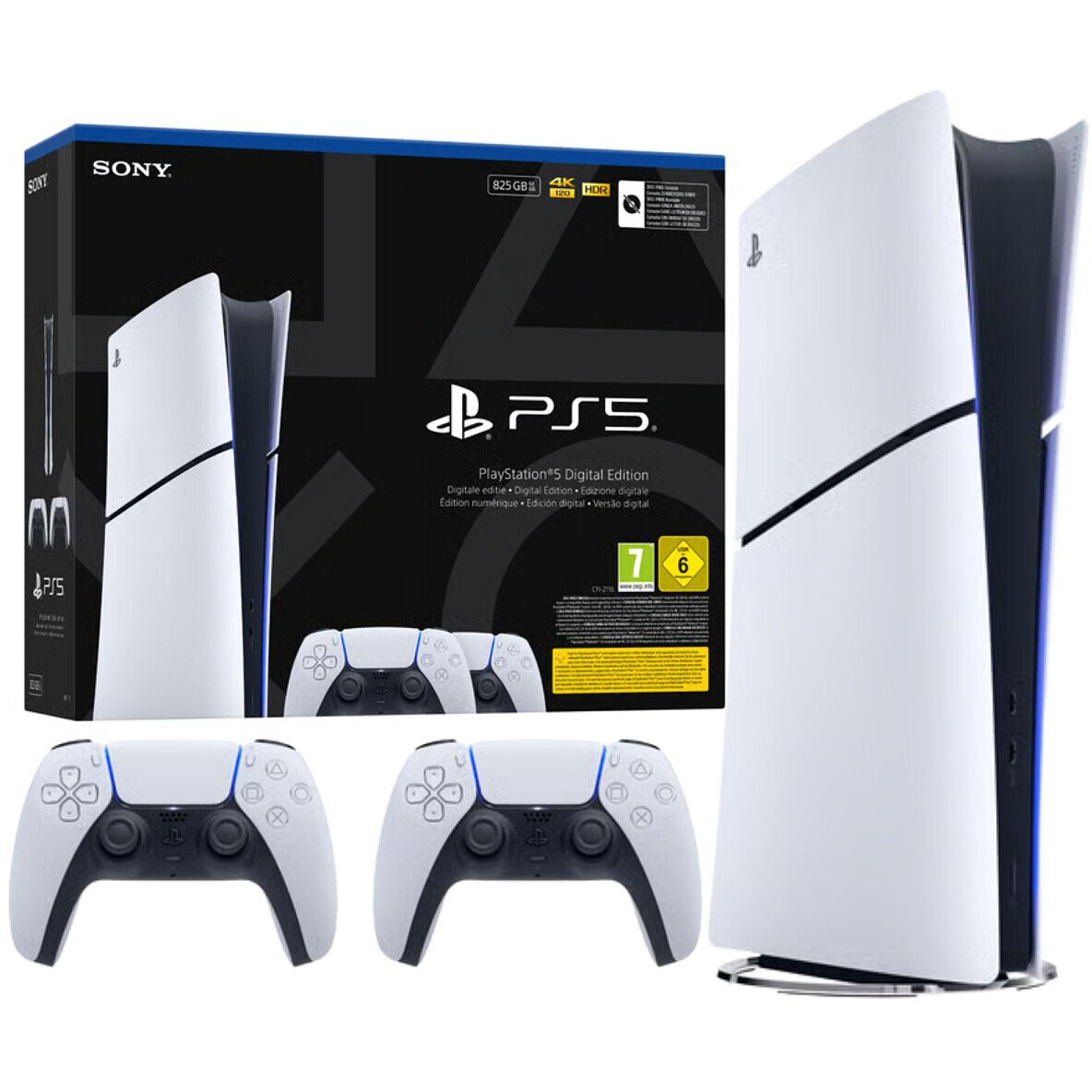 Sony Interactive Entertainment Playstation 5 Slim Digital 825 GB Wi-Fi Crno, Bijelo