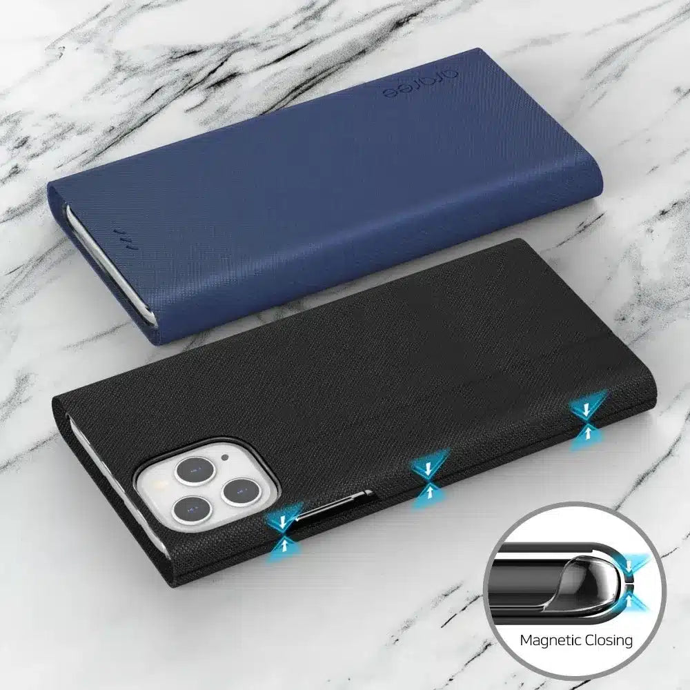 ARAREE Ročno izdelan etui Bonnet s stojalom za IPHONE 11 PRO pepelnato moder
