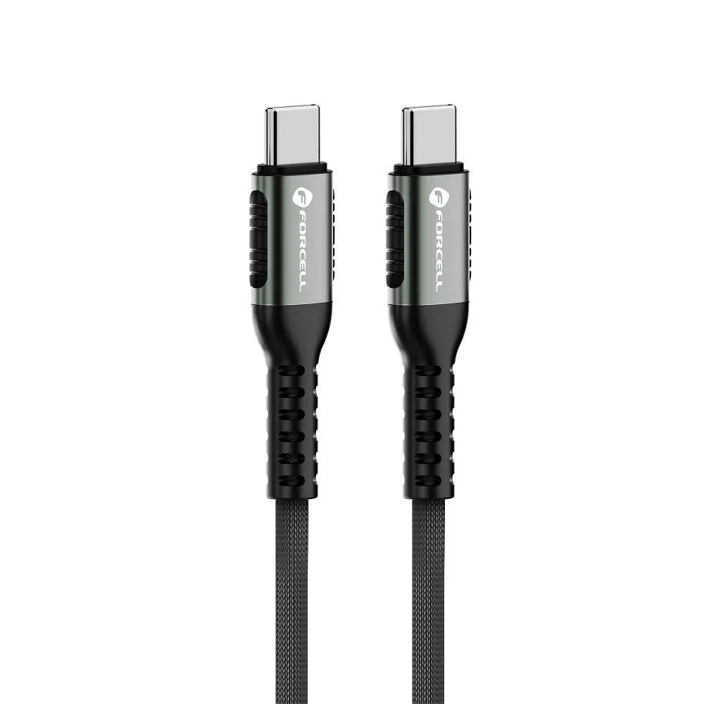 FORCELL F-ENERGY C263 kabel tipa C na tip C QC4.0 PD 5A 240W Cafule 2m črn