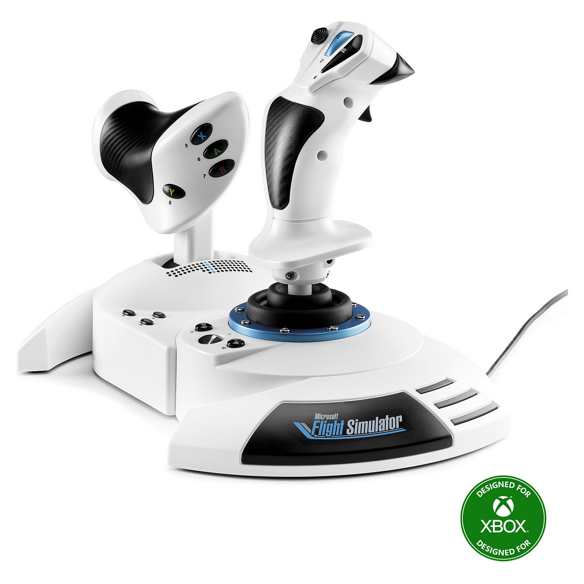 Thrustmaster T.Flight Hotas One Microsoft Flight Simulator Edition Crno, Bijelo USB Igraća palica + poluga za upravljanje motorom Analogni / Digitalni PC/osobno računalo, Xbox One, Xbox One S, Xbox One X