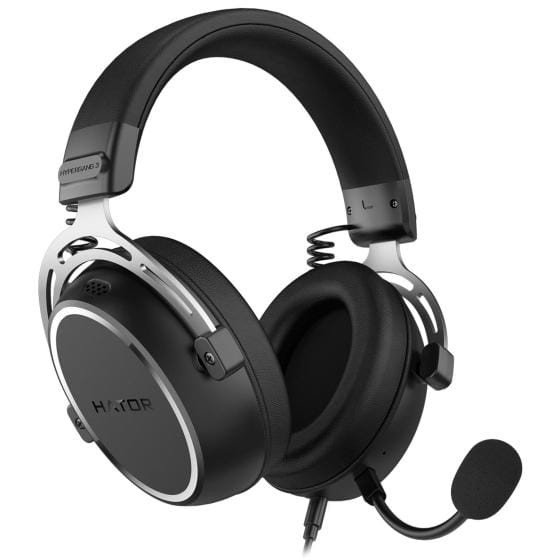 HATOR HYPERGANG 3 Hi-Res Slušalice Žičano Obruč za glavu Igranje USB Type-C / USB Type-A Crno