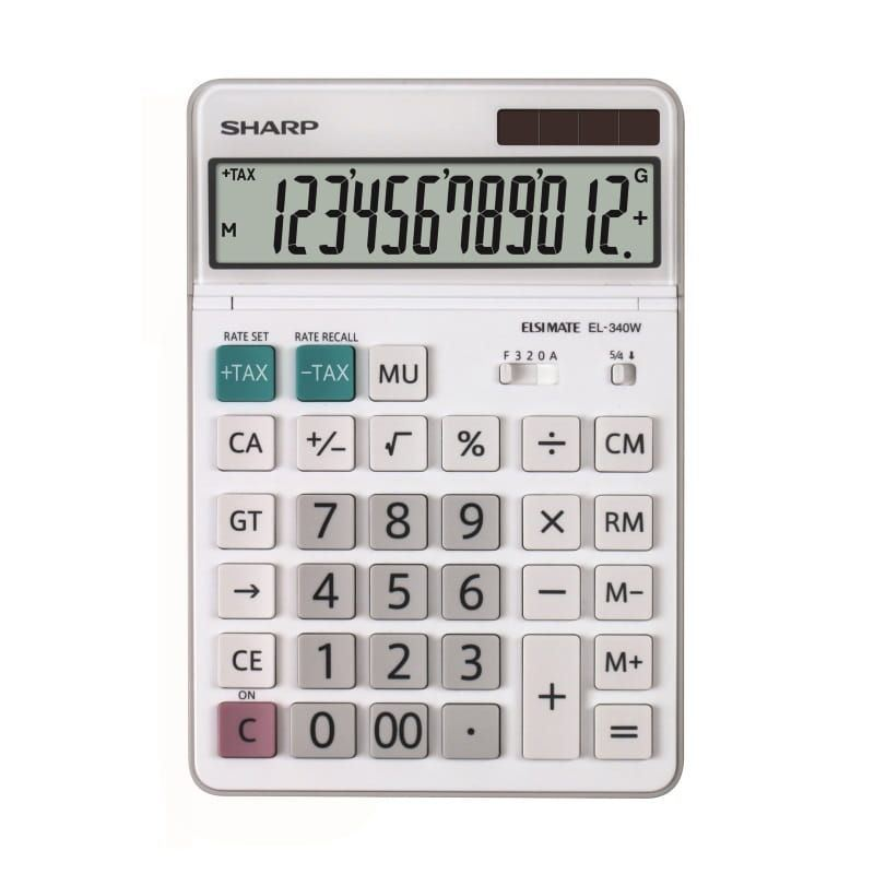 Sharp EL-340W kalkulator Stolno računalo Kalkulatori s ekranom Bijelo