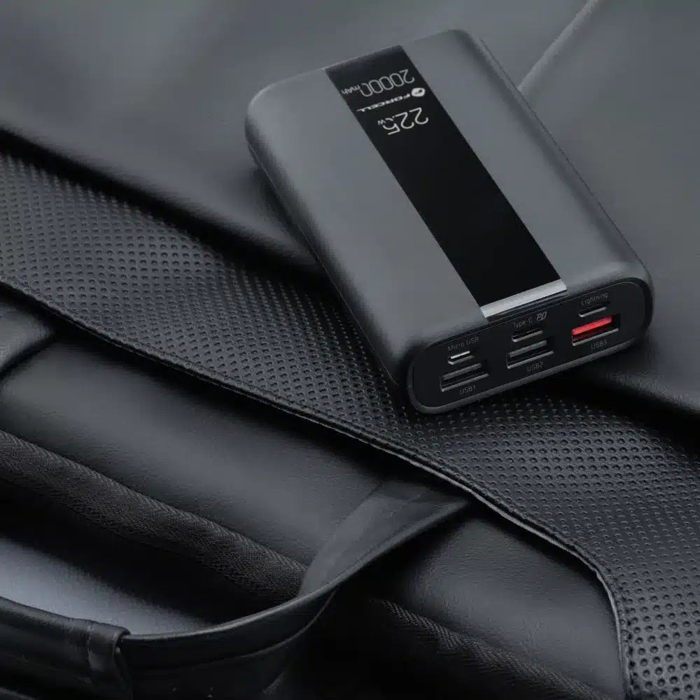 Powerbank Forcell F-Energy Energo P20K2 QC3.0 PD 3A 22.5W 20000 mAh črn