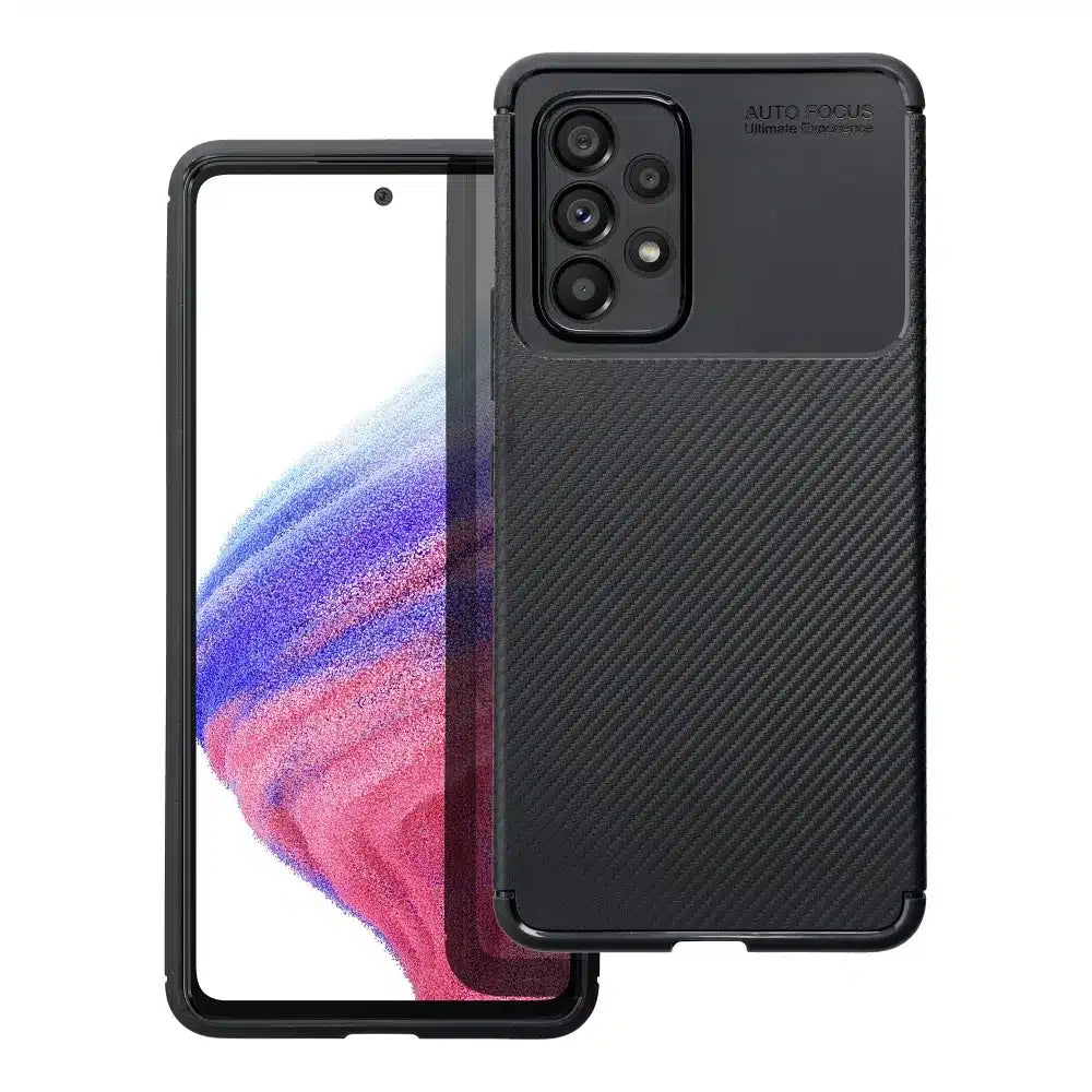 CARBON PREMIUM maska za SAMSUNG GALAXY A52 5G / A52 LTE (4G) / A52S crna