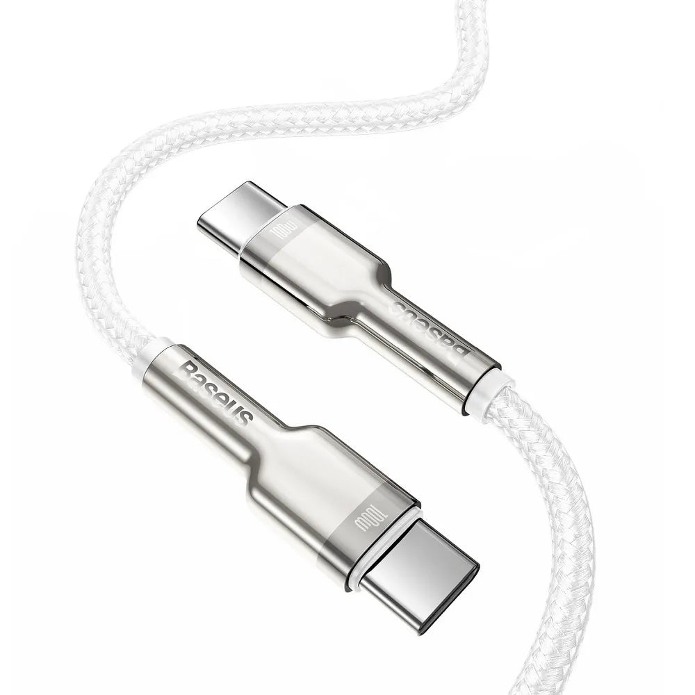 BASEUS kabel Type-C v Type-C PD100W Kovinski kabel CATJK-D02 2m bel