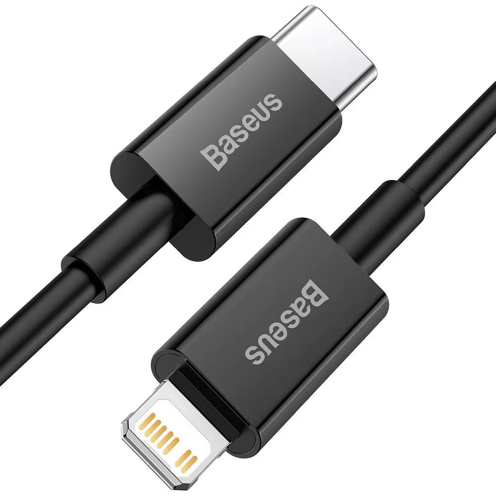 BASEUS Type C kabel za Apple Lightning 8-pinski PD20W Superior Series Fast Charging CATLYS-C01 2 metra črni
