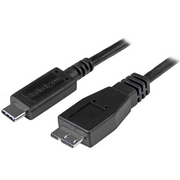 StarTech.com USB31CUB1M USB kabel 1 m USB 3.2 Gen 2 (3.1 Gen 2) USB C Micro-USB B Crno