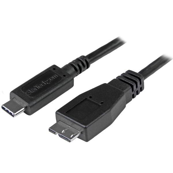 StarTech.com USB31CUB1M USB kabel 1 m USB 3.2 Gen 2 (3.1 Gen 2) USB C Micro-USB B Crno