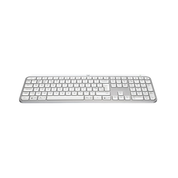 Logitech MX Keys S for Mac tipkovnica Office RF bežični + Bluetooth QWERTY US Međunarodna Aluminij, Bijelo