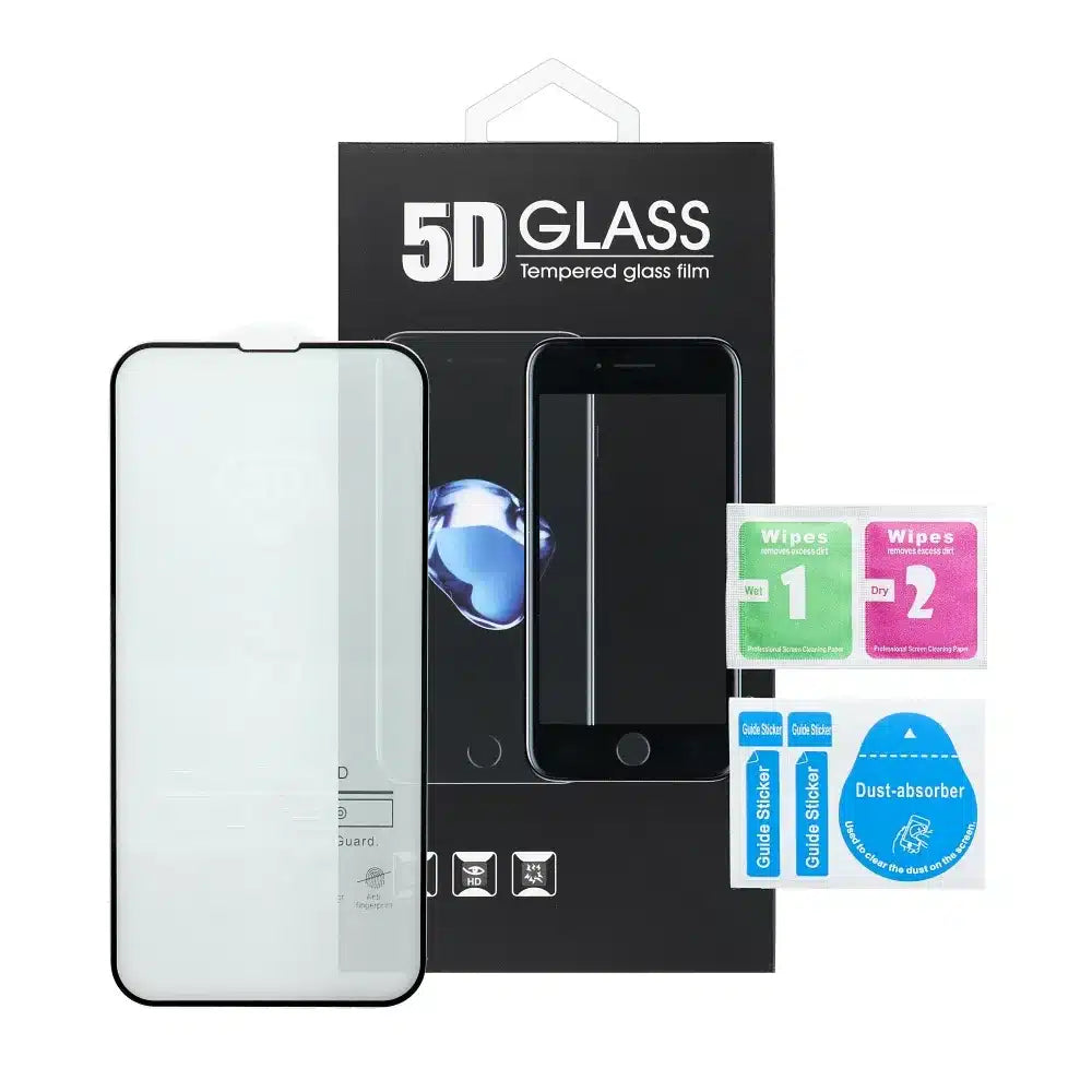 5D Full Glue kaljeno steklo za Samsung Galaxy A05 črno