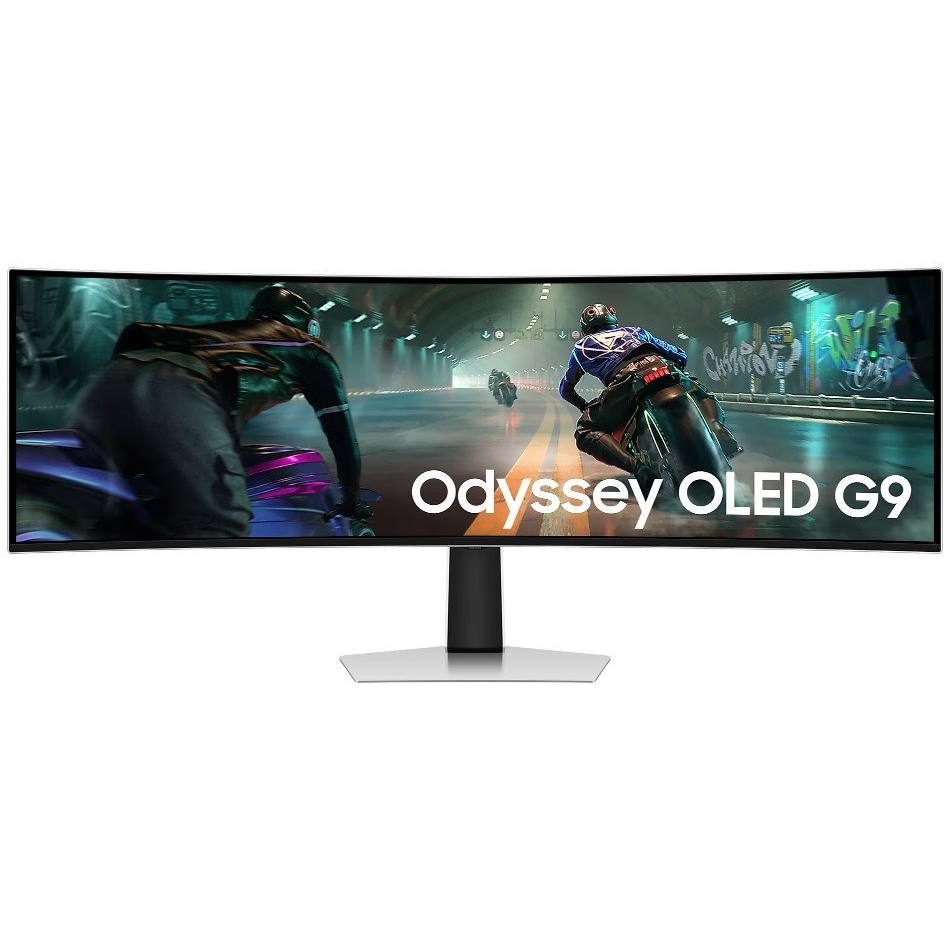 Samsung G91SD računalni monitor 124,5 cm (49") 5120 x 1440 pikseli Dual QHD OLED Srebro