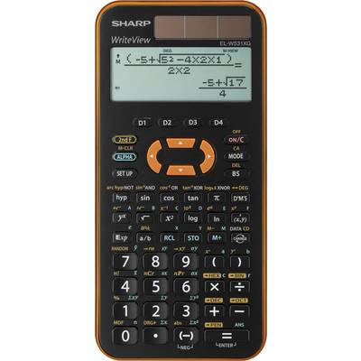 Sharp EL-W531XGYR kalkulator Džepni Znanstveni Crno, Narančasto