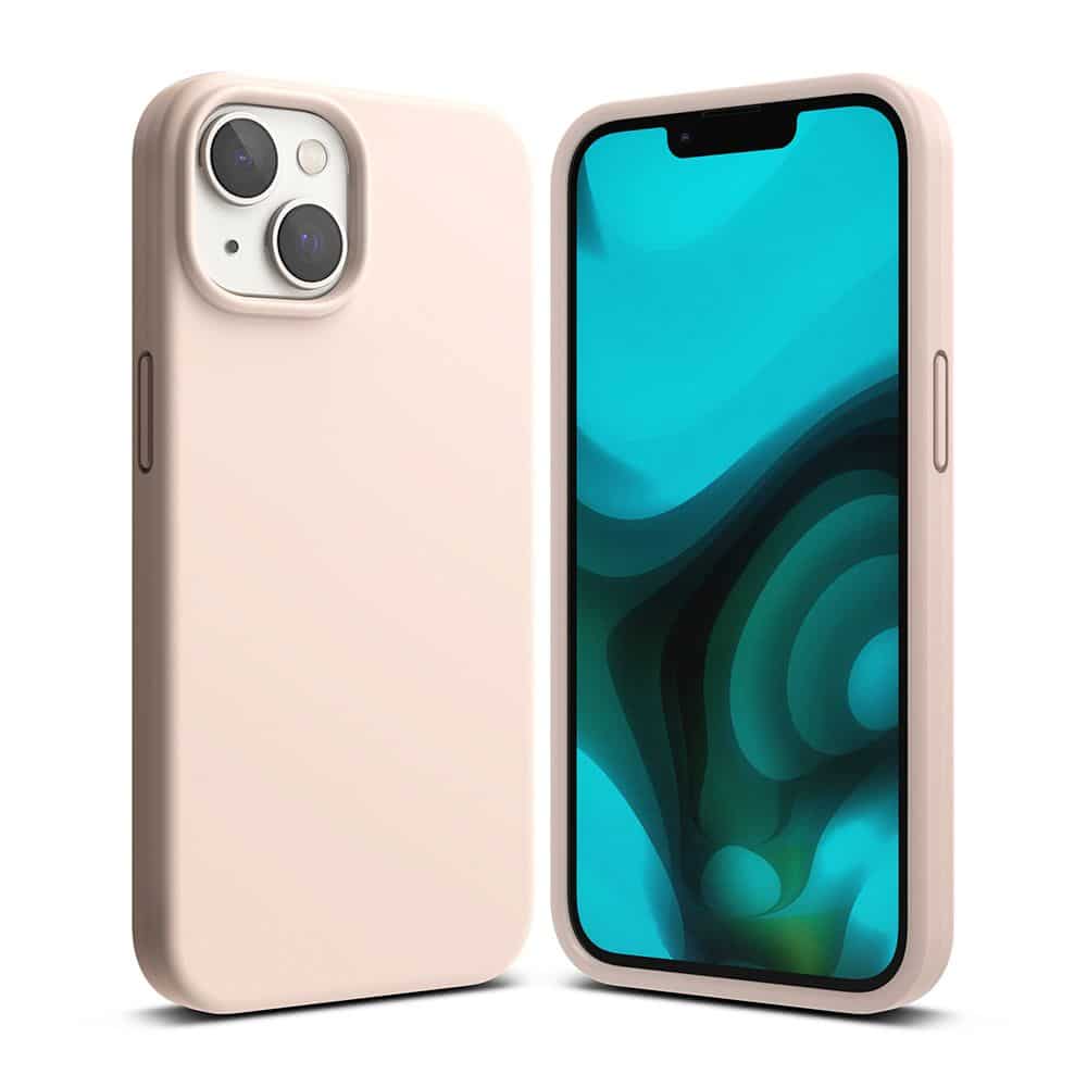 RINGKE SILIKONSKI OVITEK ZA IPHONE 14 PLUS / 15 PLUS PINK SAND