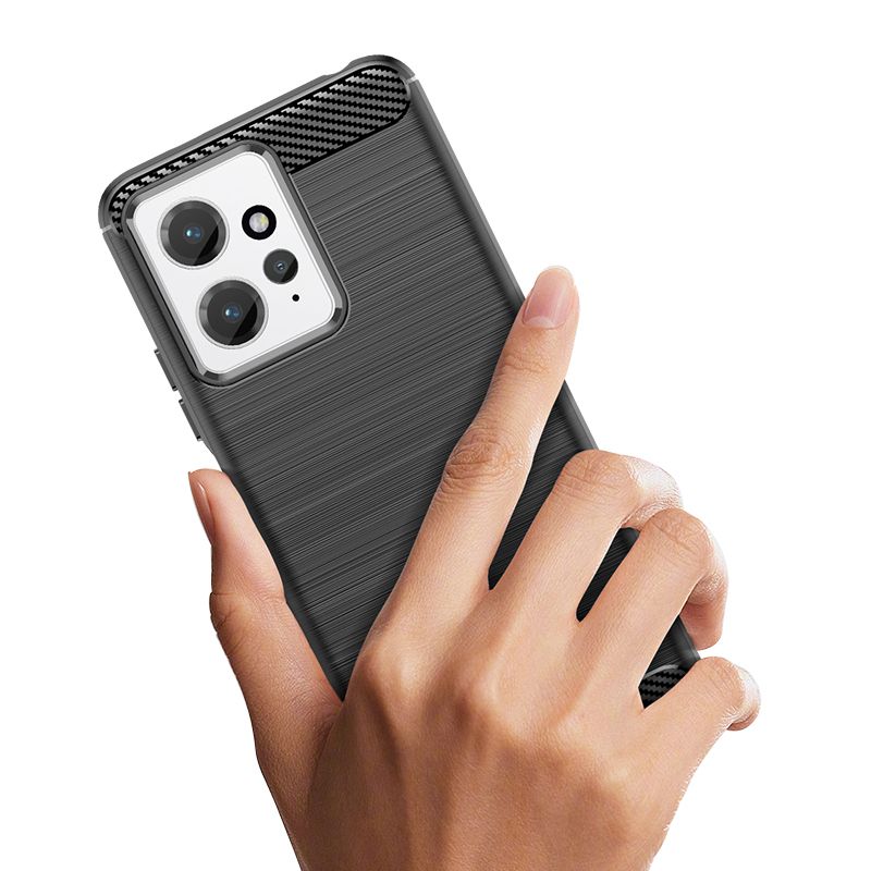 TECH-PROTECT TPUCARBON OVITEK ZA XIAOMI REDMI NOTE 12 4G / LTE črn