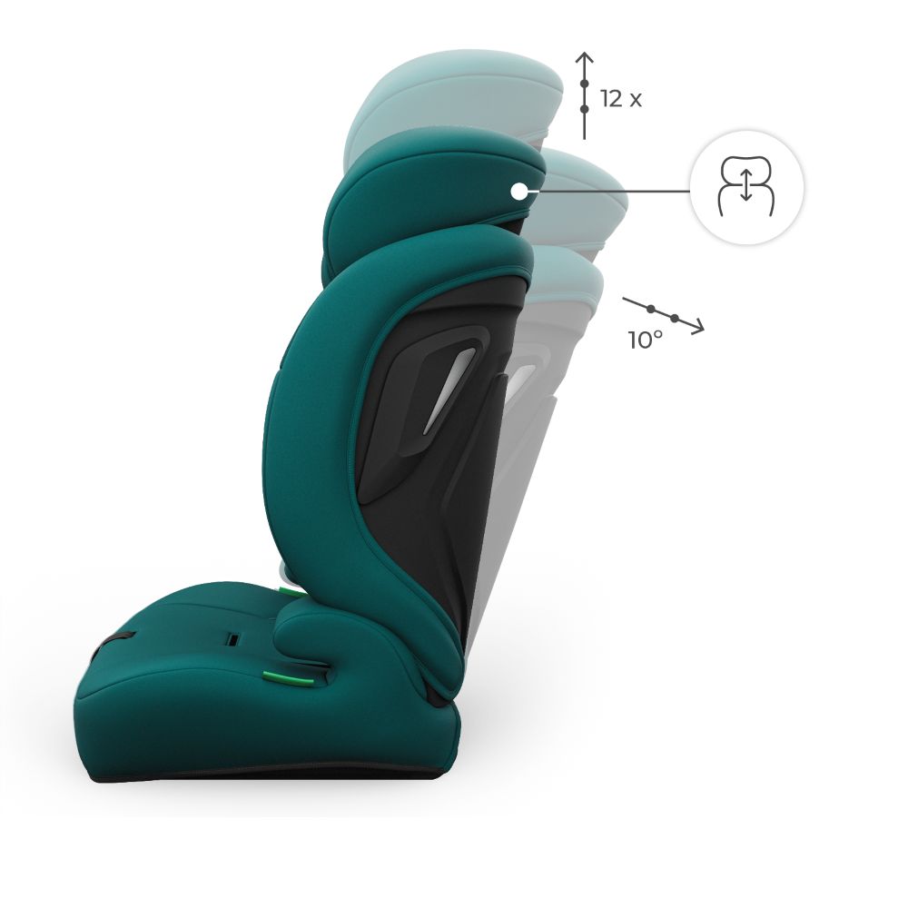 Kinderkraft autosjedalica Comfort Up 2 plus i-Size 9-36 kg (76-150 cm) bez Isofix-a, Green