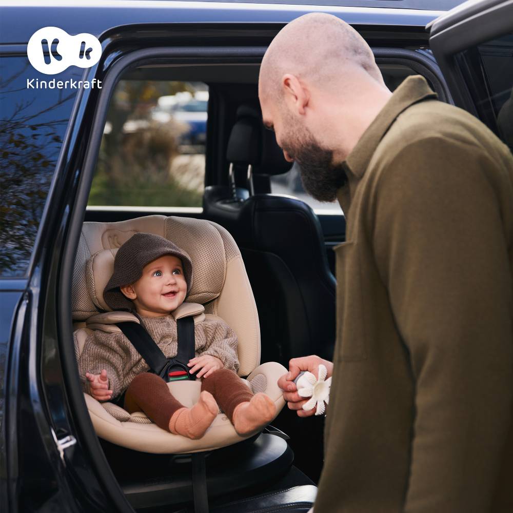 Kinderkraft autosjedalica XPEDITION 3 i-Size 0-36 kg (40-150 cm) 360, Beige